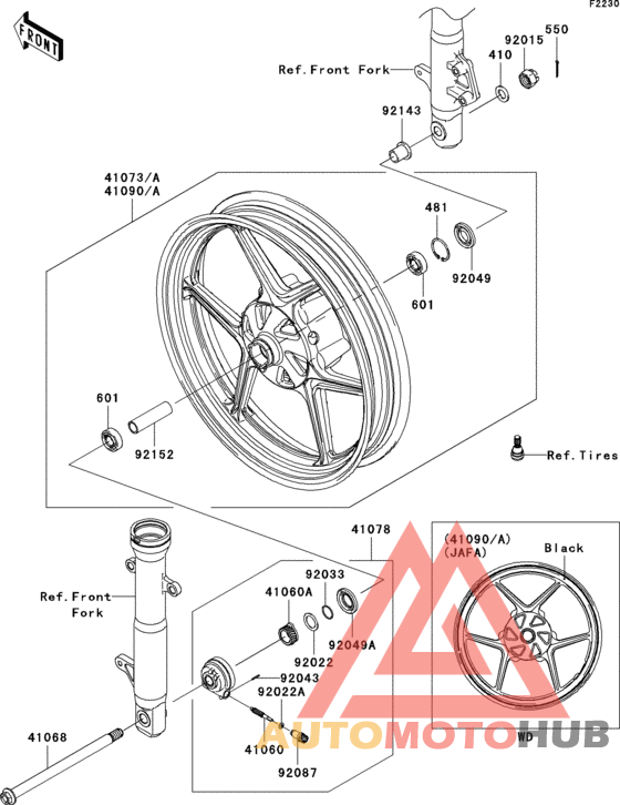 Переднее колесо