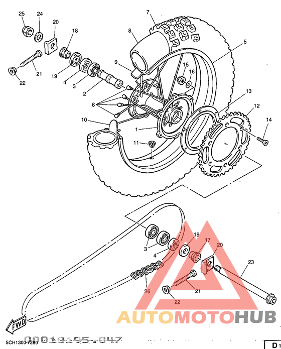 Переднее колесо