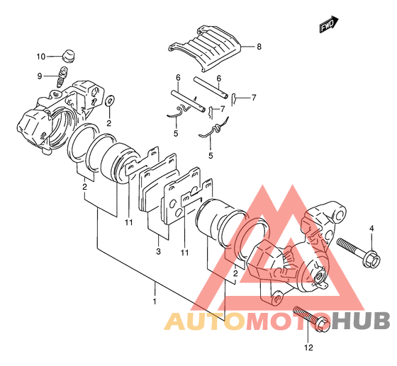 Задний суппорт