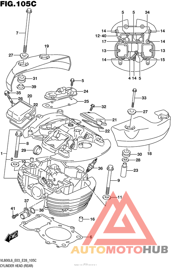Cylinder Head (Rear) (Vl800L6 E33)