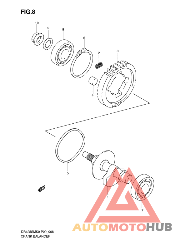 Балансир кривошипа