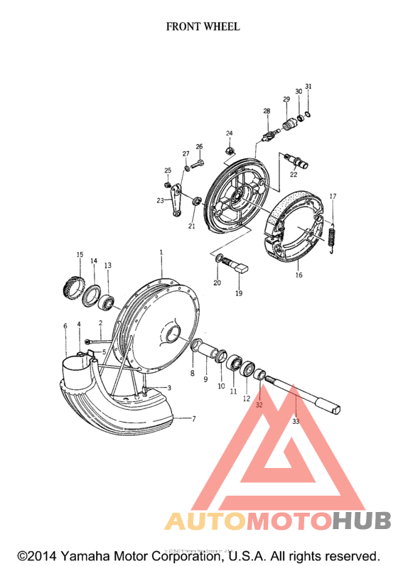 Переднее колесо
