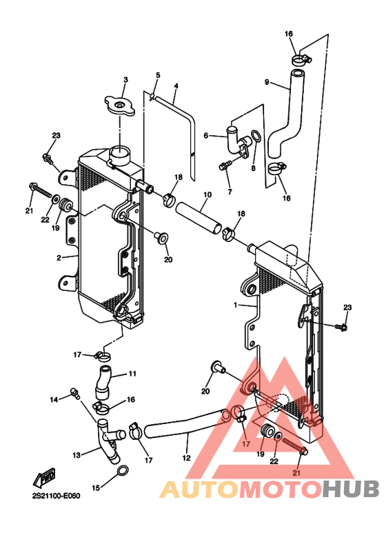 Радиатор и шланг