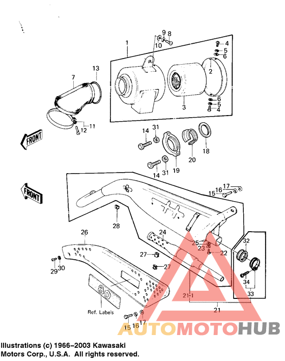 Air cleaner/muffler