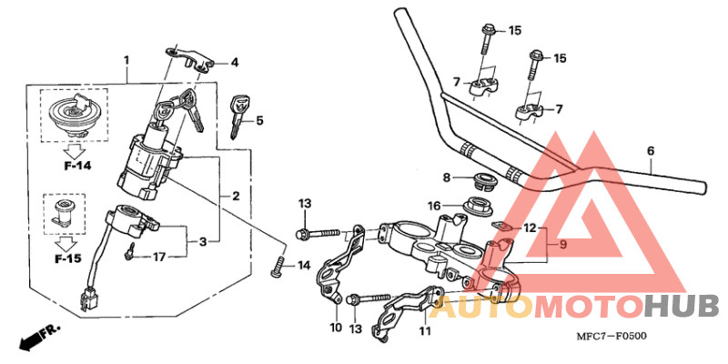 Handle pipe/top bridge