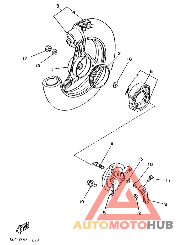 Переднее колесо