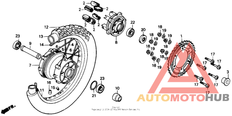 Переднее колесо