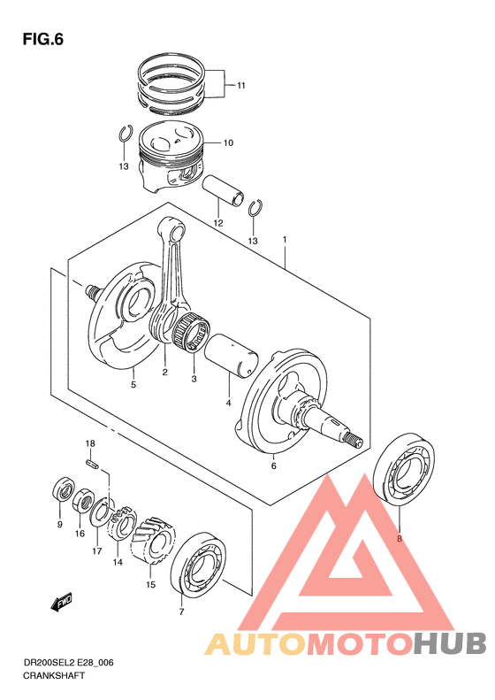 Вал коленчатый