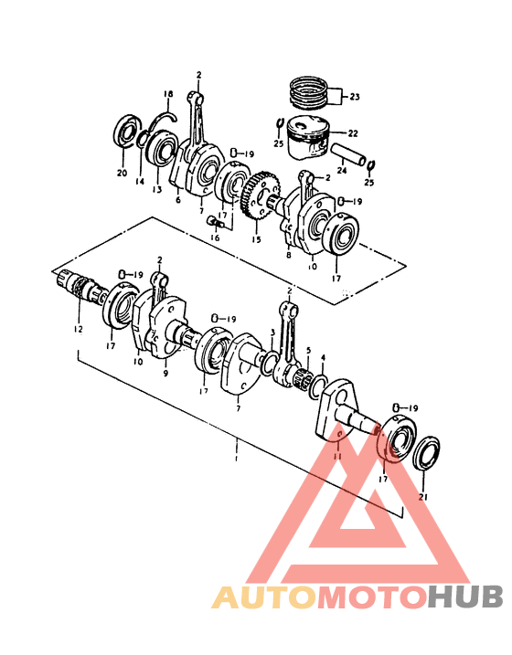 Вал коленчатый