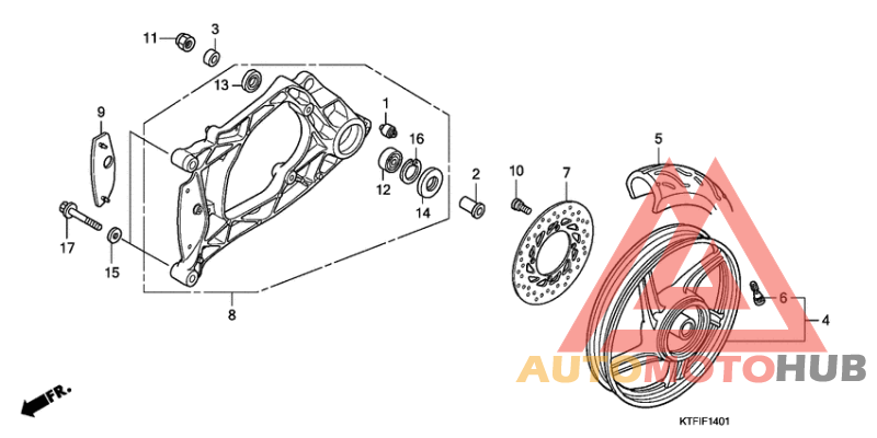 Rear wheel/swingarm