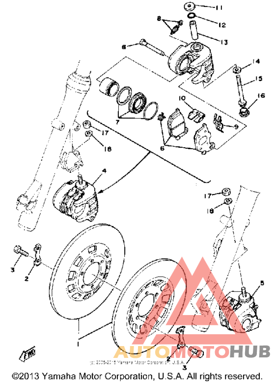 Front disc brake - caliper