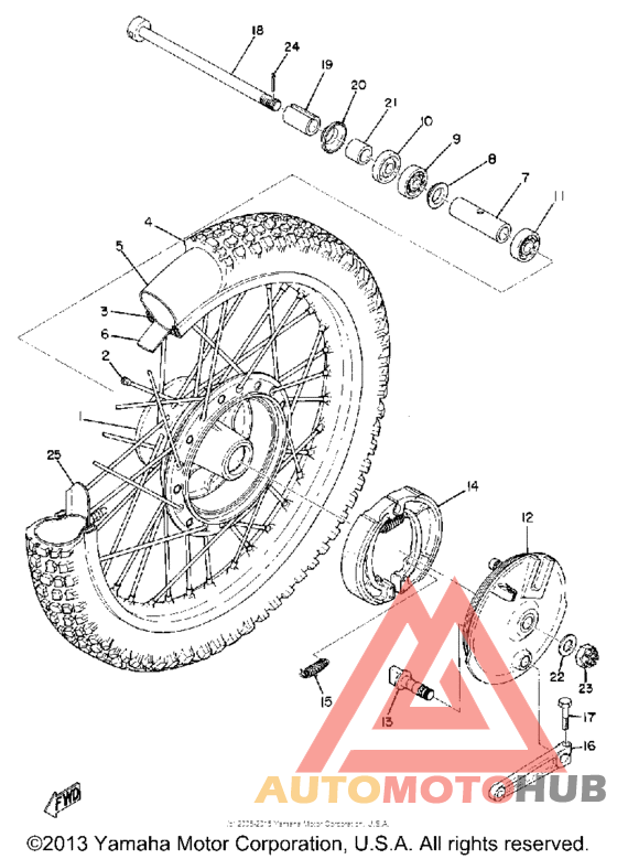 Переднее колесо