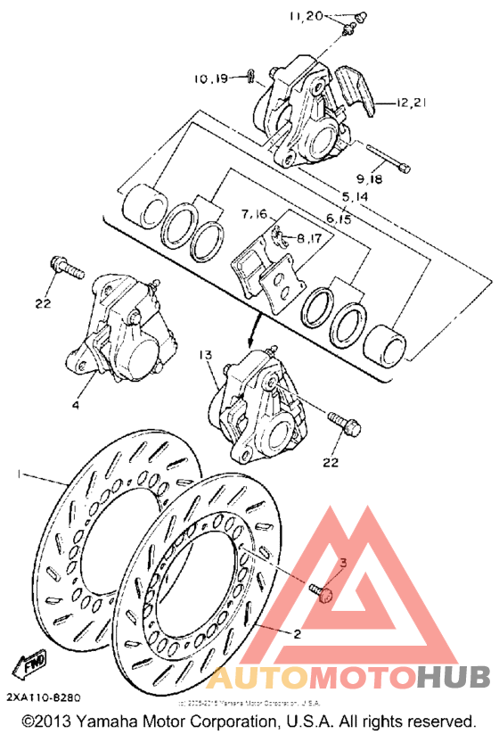 Передний суппорт