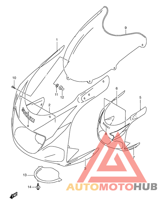 Cowling body