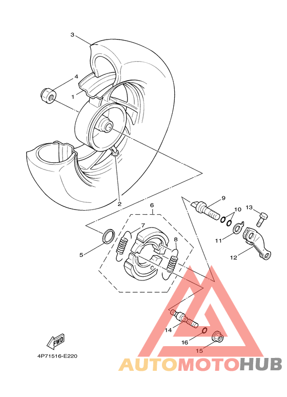 Переднее колесо