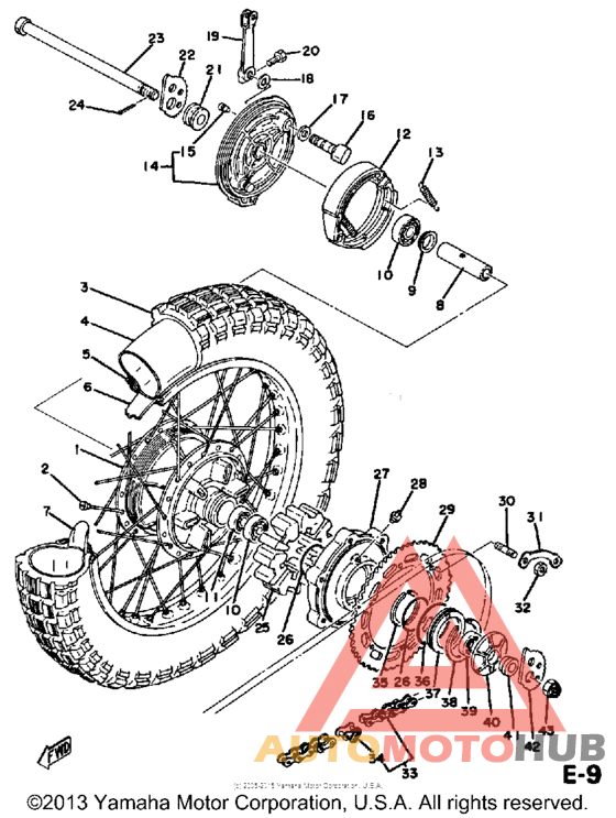 Переднее колесо