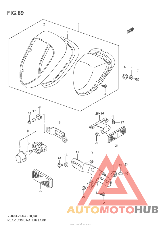 Rear Combination Lamp (Vl800  E28)