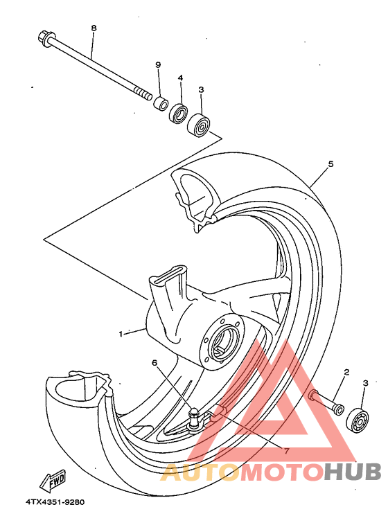 Переднее колесо