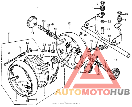 Headlight + headligh case