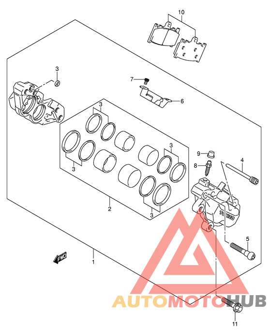 Передний суппорт