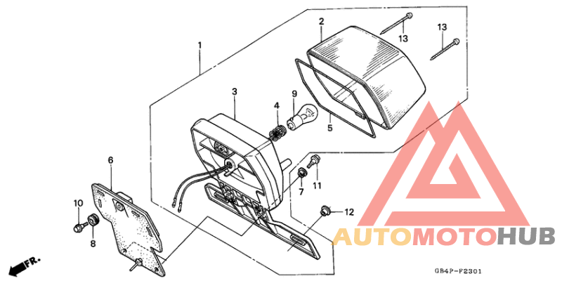 Taillight unit ass`y