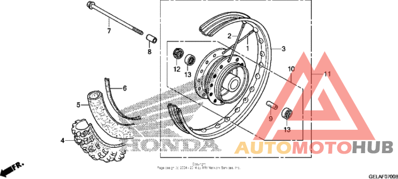 Переднее колесо