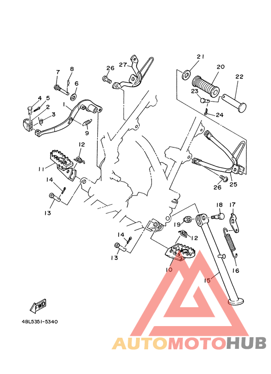 Stand. footrest
