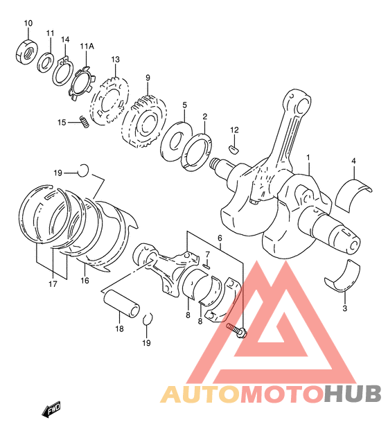 Вал коленчатый