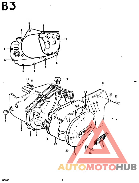 Crankcase cover ass`y  (v