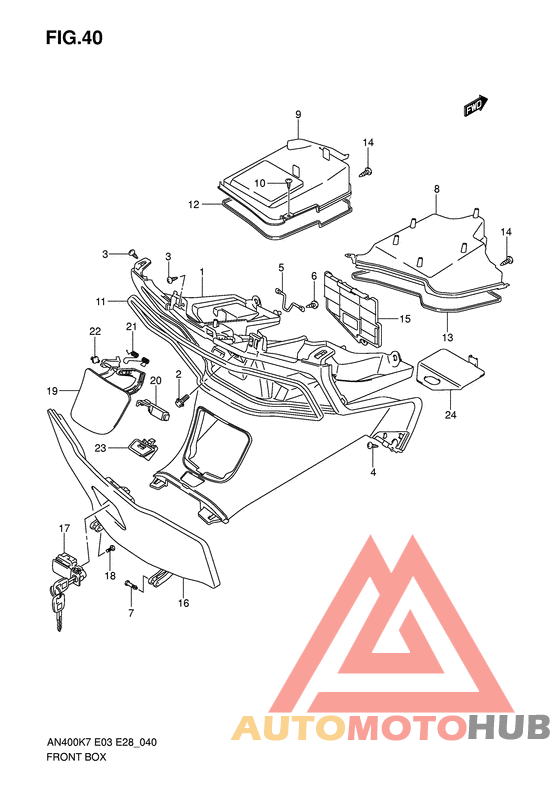 Багажник передний
