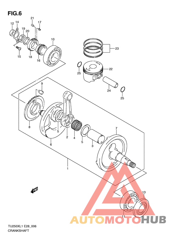 Вал коленчатый
