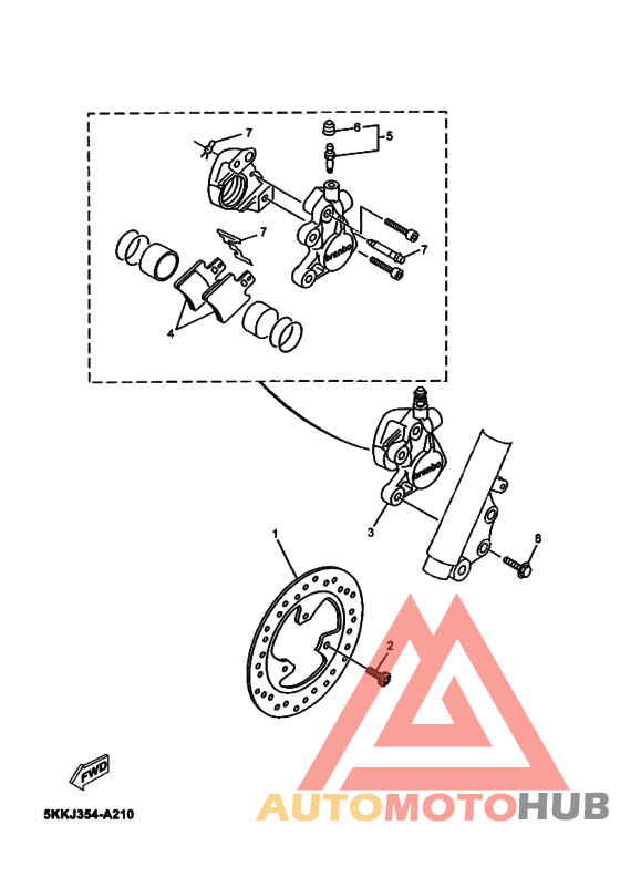 Передний суппорт