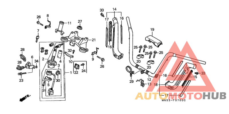Handle pipe/top bridge