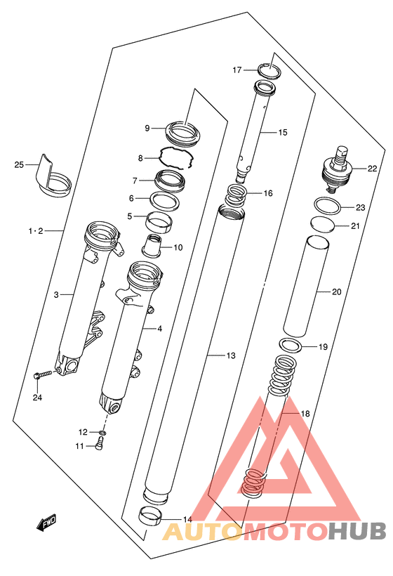 Демпфер передней вилки