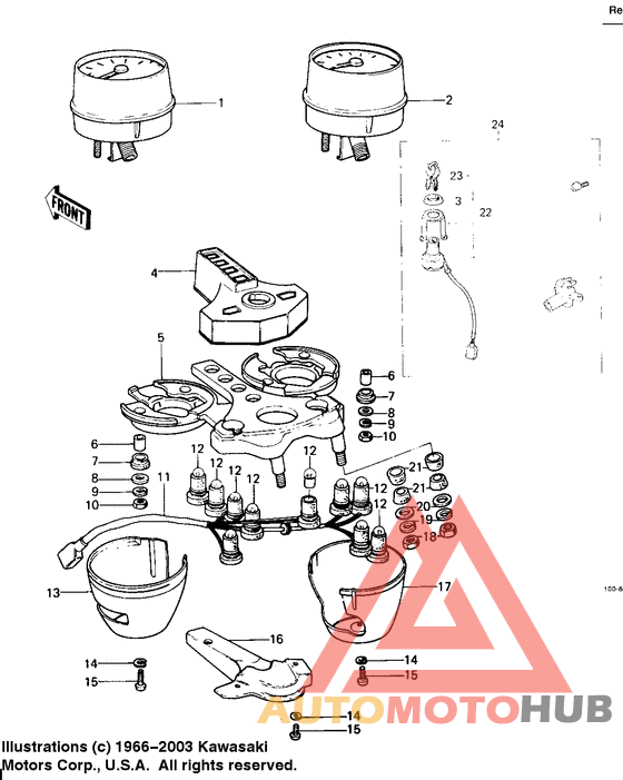 Meters/ignition switch