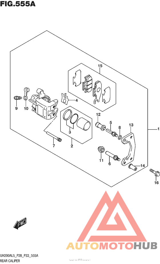 Задний суппорт