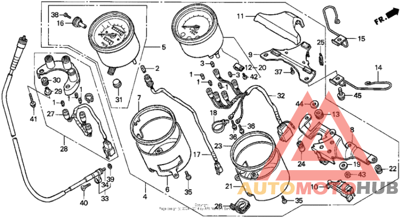 Speedometer tachometer