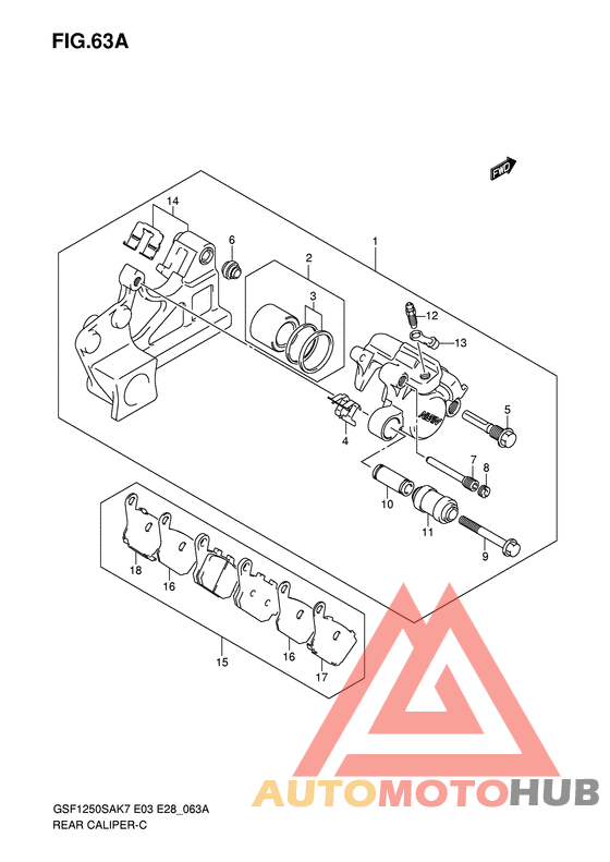 Задний суппорт