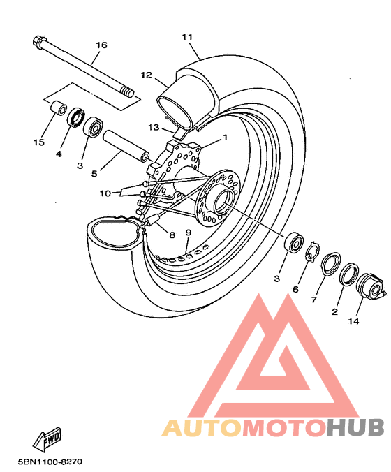 Переднее колесо