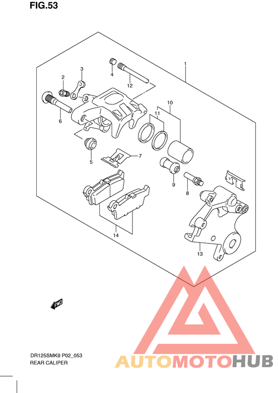 Задний суппорт