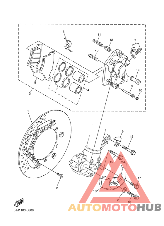 Передний суппорт