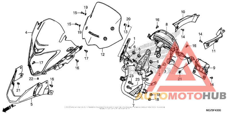Передний обтекатель