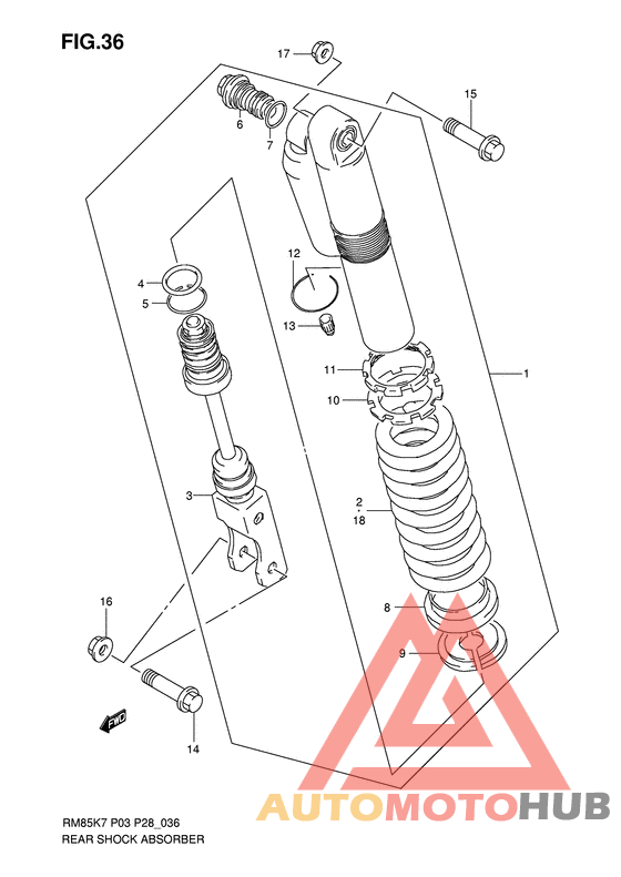 Задние амортизаторы