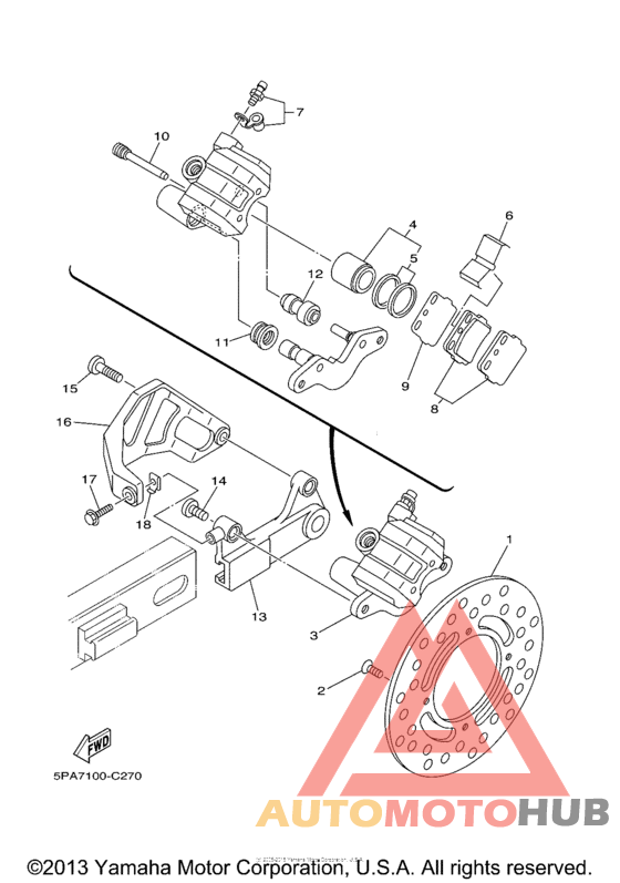 Задний суппорт