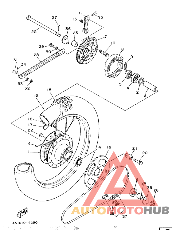 Переднее колесо