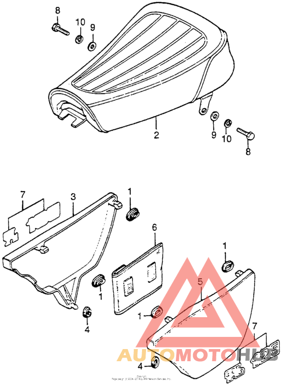 Seat + side cover