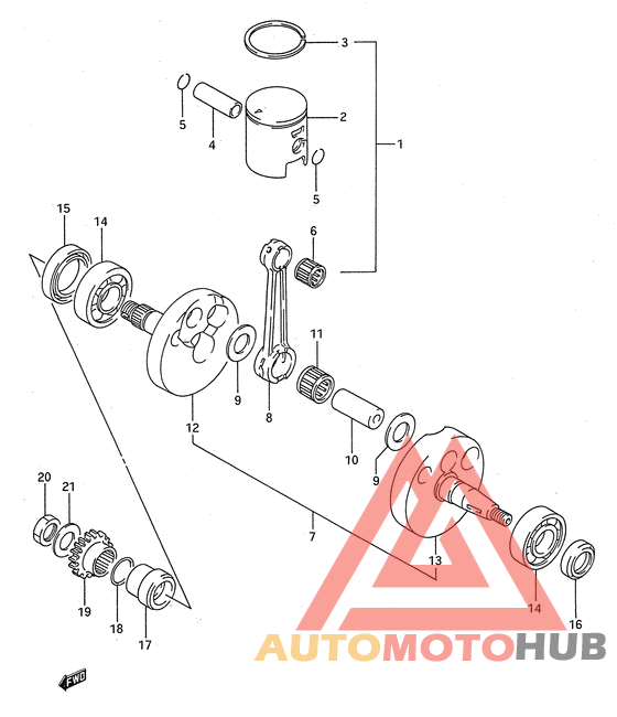 Вал коленчатый