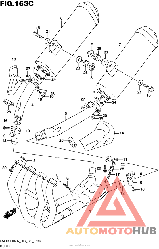 Muffler (Gsx1300Ral6 E33)