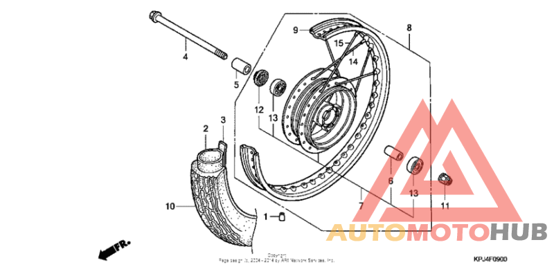 Переднее колесо
