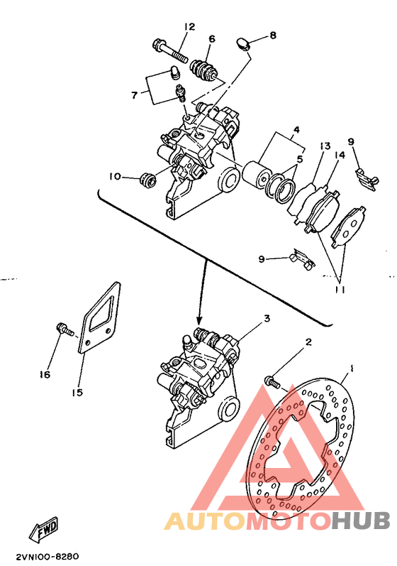 Задний суппорт